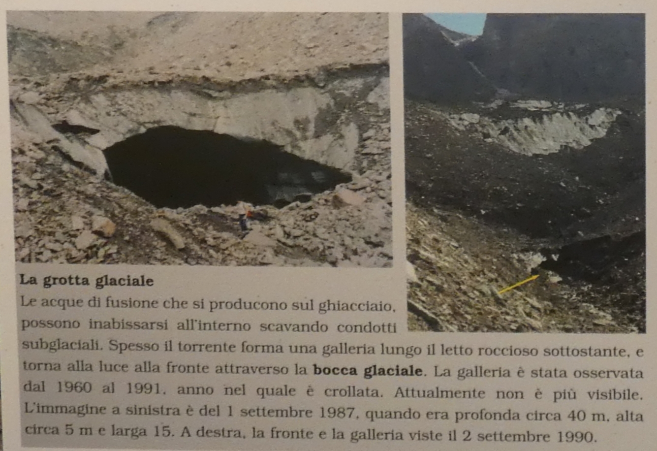 Il ghiacciaio della Capra: la grotta glaciale *