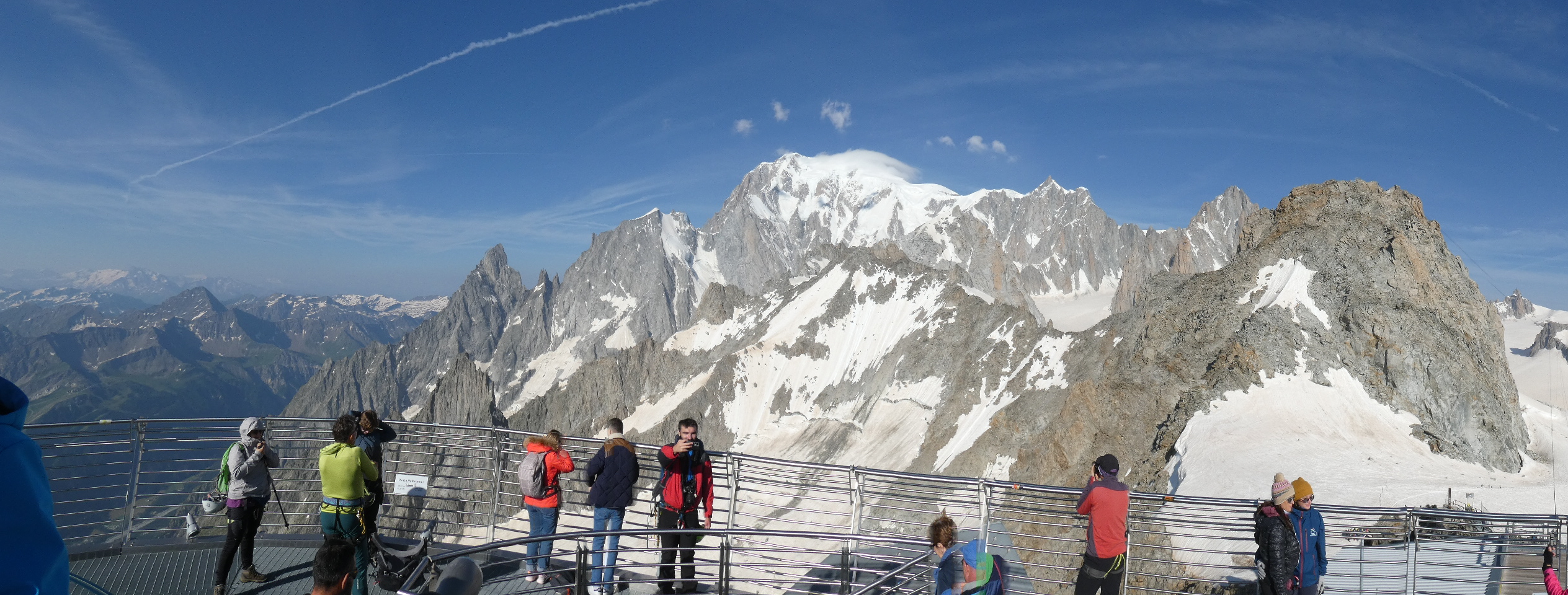 Il Monte Bianco (4810 m) da Punta Hellbroner (3462 m)